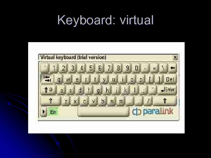 Keyboard: virtual 