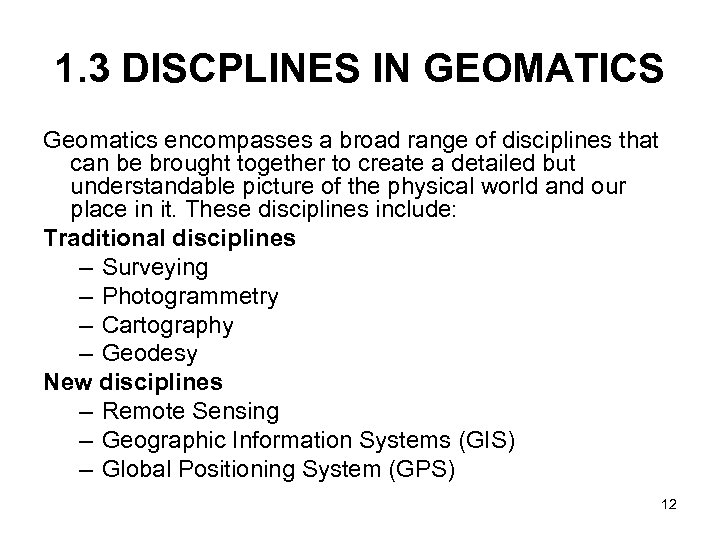 MIDLANDS STATE UNIVERSITY DEPARTMENT OF SURVEYING AND GEOMATICS