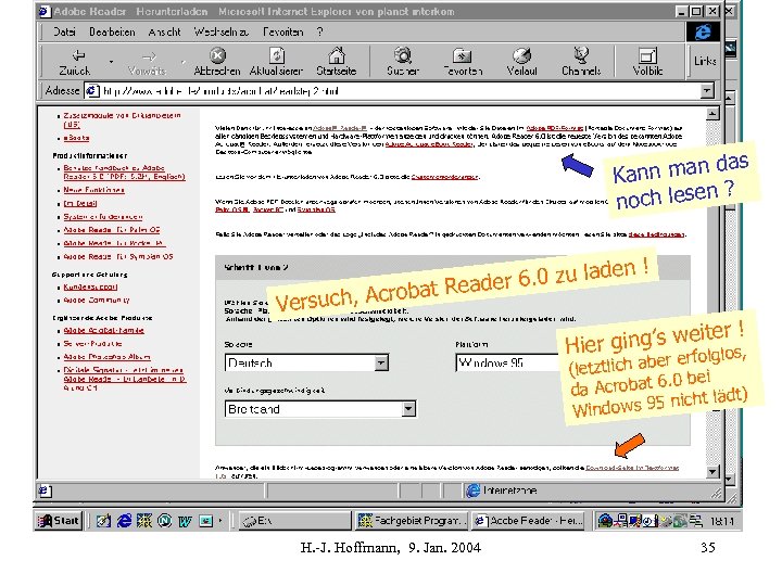 das ann man K n? noch lese den ! der 6. 0 zu la