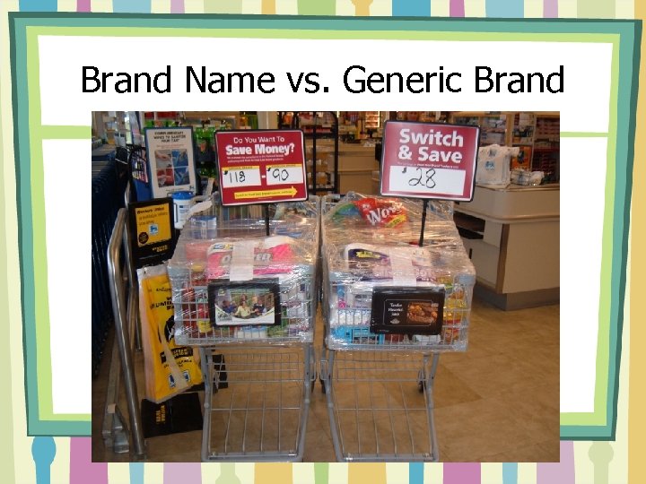 Brand Name vs. Generic Brand 