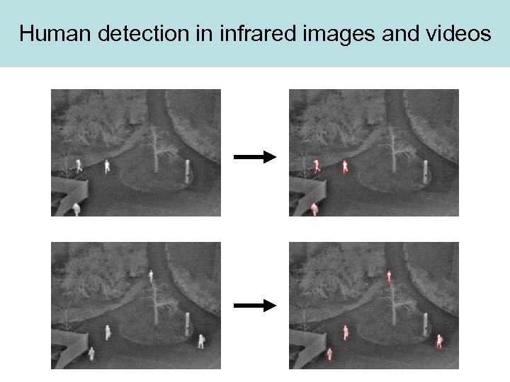 Human detection in infrared images and videos 