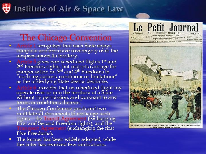 The Chicago Convention § Article 1 recognizes that each State enjoys complete and exclusive