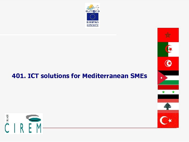 401. ICT solutions for Mediterranean SMEs 