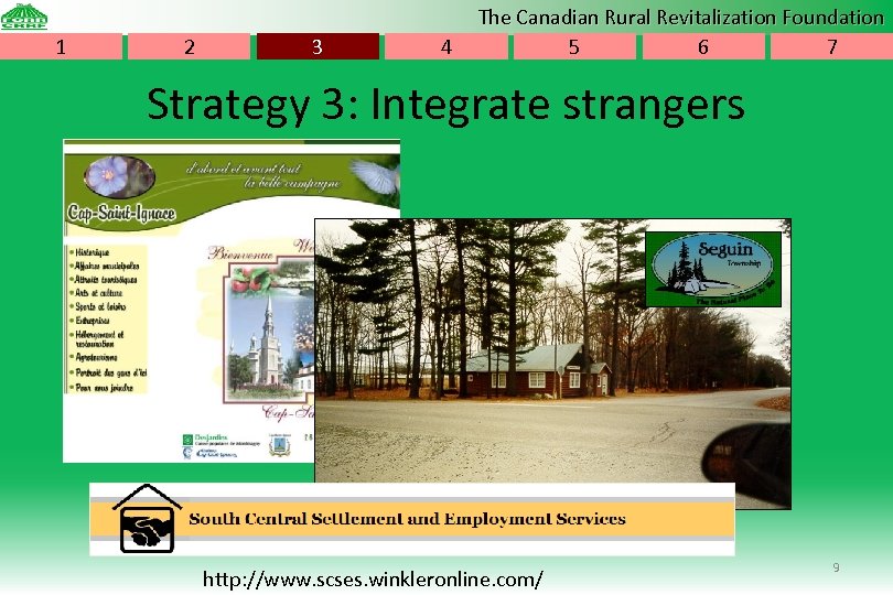 1 2 3 4 The Canadian Rural Revitalization Foundation 5 6 7 Strategy 3: