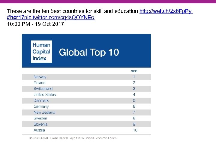 These are the ten best countries for skill and education http: //wef. ch/2 x