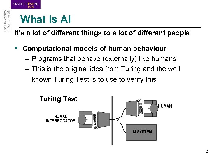 What is AI It's a lot of different things to a lot of different