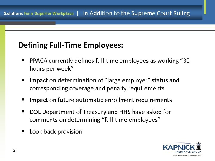 Solutions for a Superior Workplace | In Addition to the Supreme Court Ruling Defining