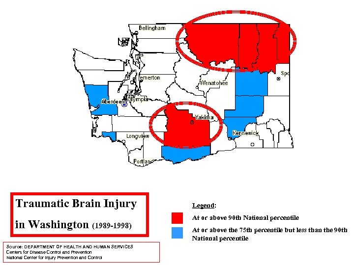 Traumatic Brain Injury in Washington (1989 -1998) Source: DEPARTMENT OF HEALTH AND HUMAN SERVICES