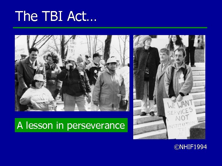 The TBI Act… A lesson in perseverance ©NHIF 1994 