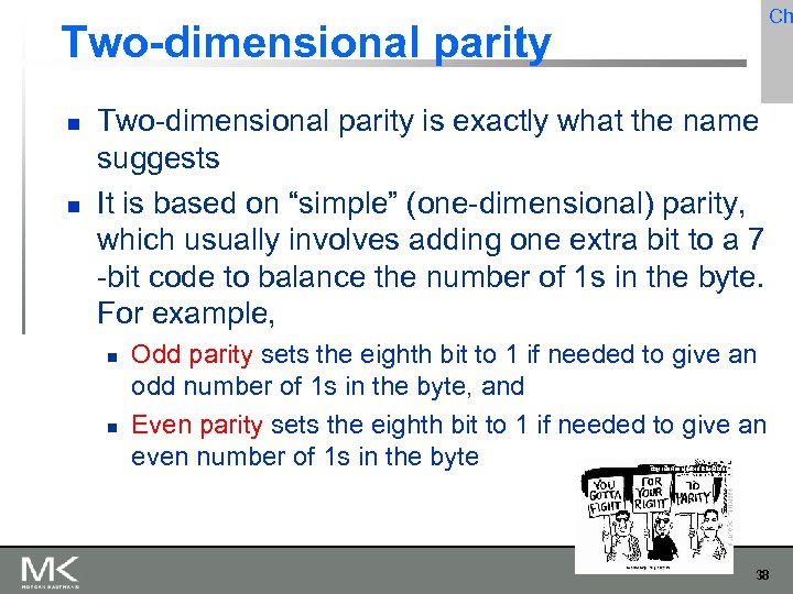 Ch Two-dimensional parity is exactly what the name suggests It is based on “simple”