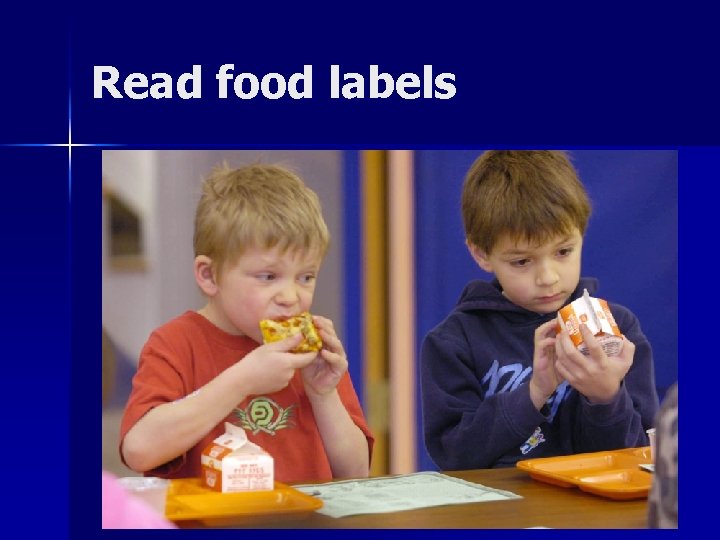 Read food labels 