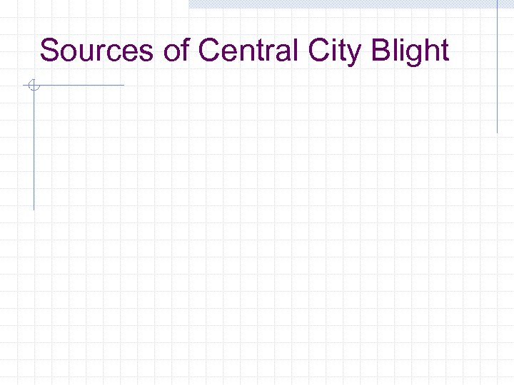 Sources of Central City Blight 