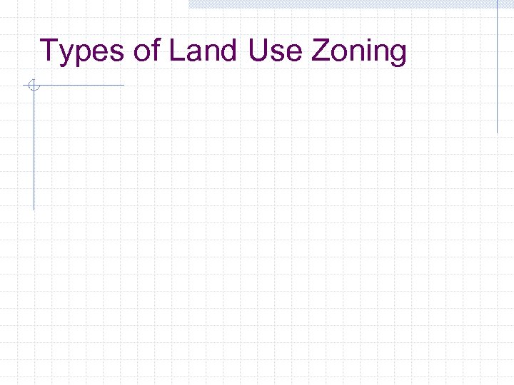 Types of Land Use Zoning 