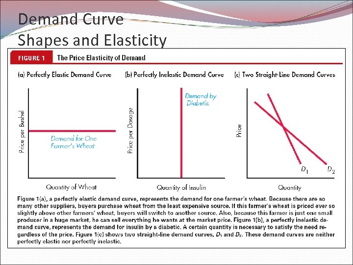 Demand Curve Shapes and Elasticity 