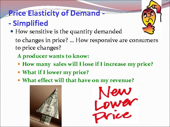 Price Elasticity of Demand - Simplified How sensitive is the quantity demanded to changes