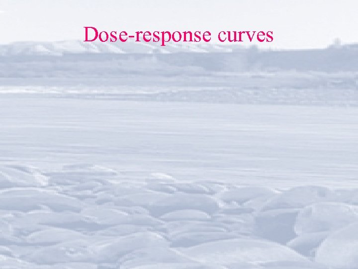 Dose-response curves 