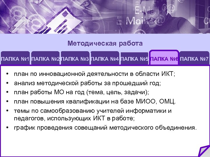 Методическая работа ПАПКА № 1 ПАПКА № 2 ПАПКА № 3 ПАПКА № 4