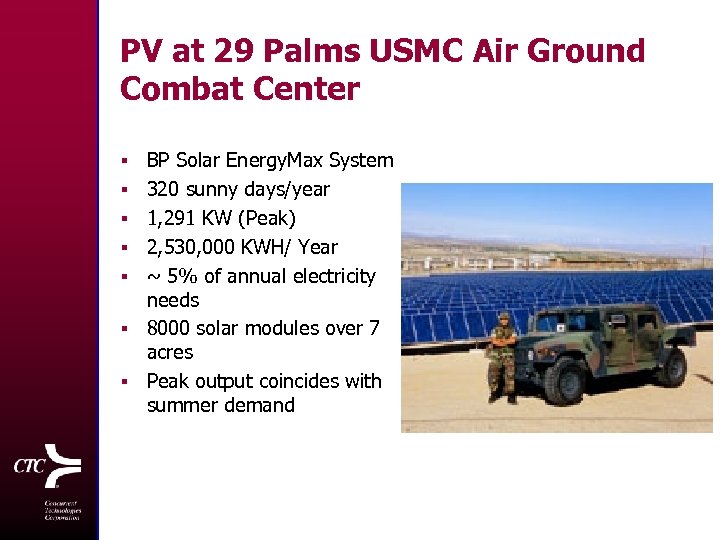 PV at 29 Palms USMC Air Ground Combat Center § § § § BP