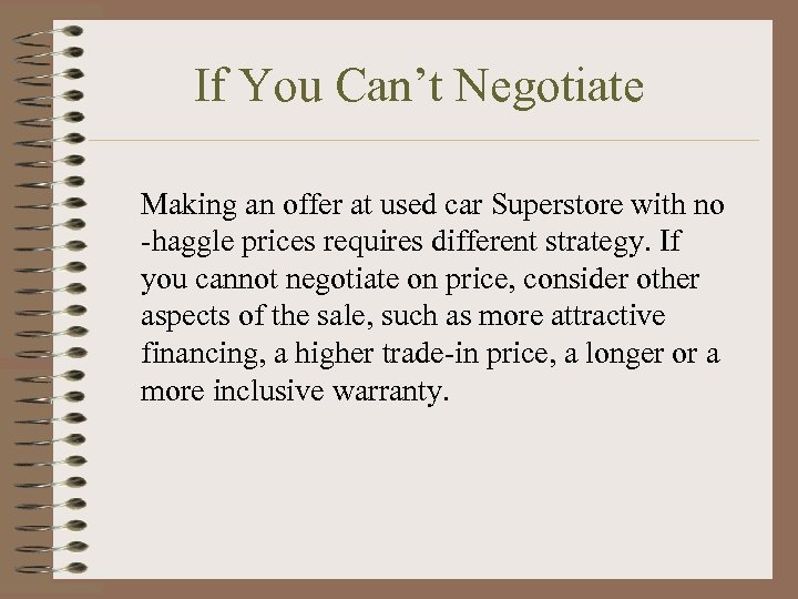 If You Can’t Negotiate Making an offer at used car Superstore with no -haggle