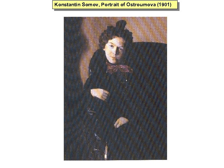 Konstantin Somov, Portrait of Ostroumova (1901) 