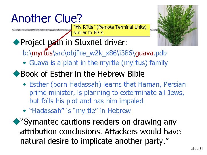 Another Clue? “My RTUs” (Remote Terminal Units), similar to PLCs u. Project path in