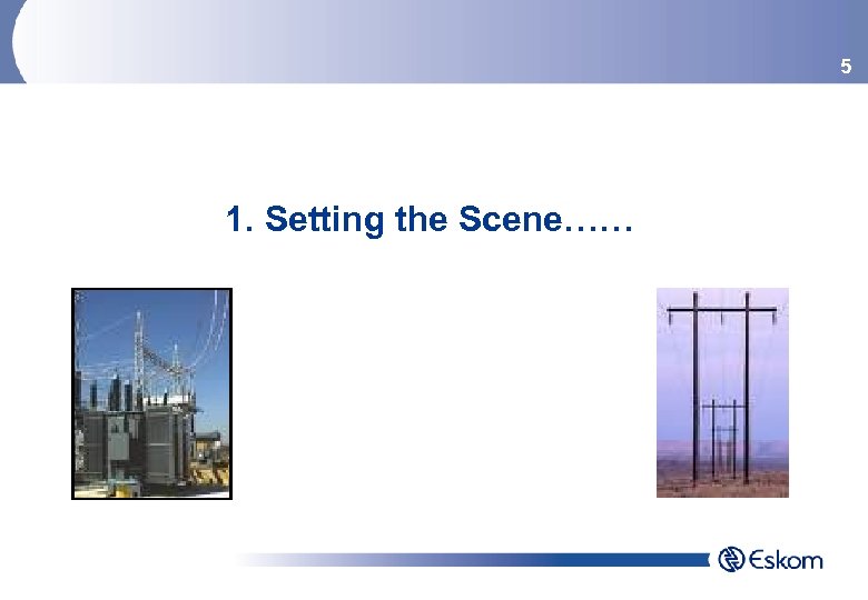 5 1. Setting the Scene…… 