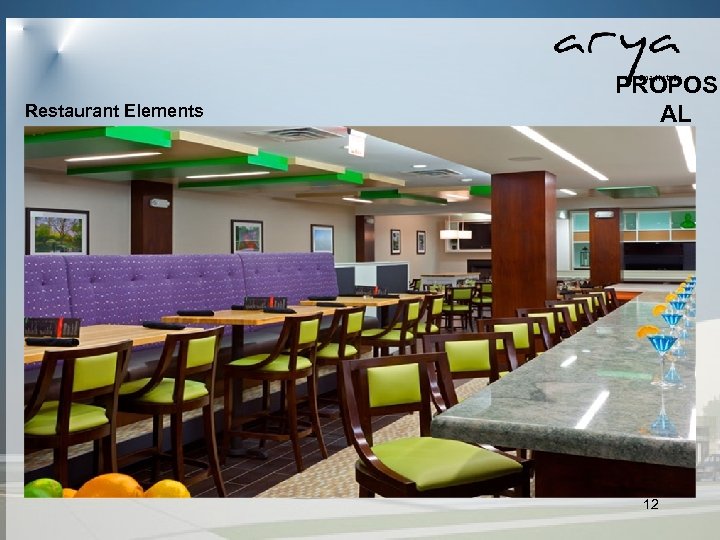  Restaurant Elements PROPOS AL 12 
