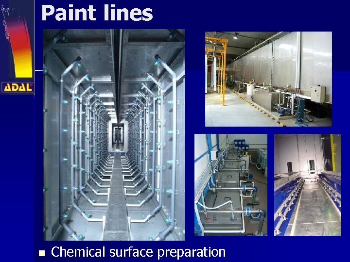 Paint lines n Chemical surface preparation 