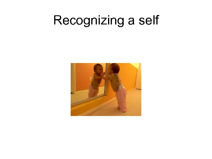 Recognizing a self 