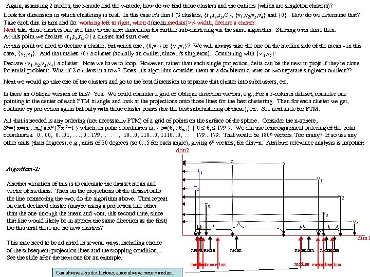 Again, assuming 2 modes, the r-mode and the v-mode, how do we find those