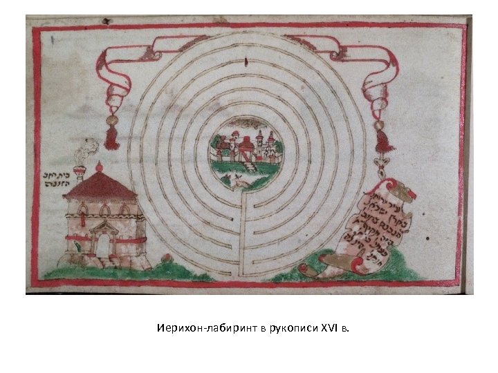 Иерихон-лабиринт в рукописи XVI в. 