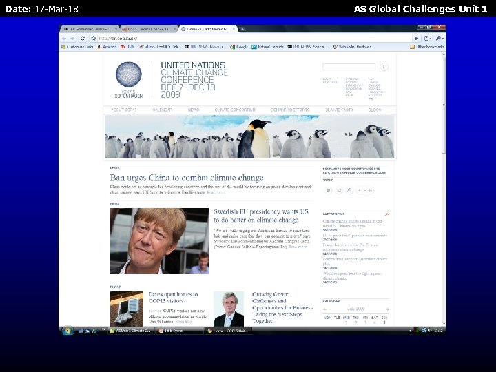 Date: 17 -Mar-18 AS Global Challenges Unit 1 