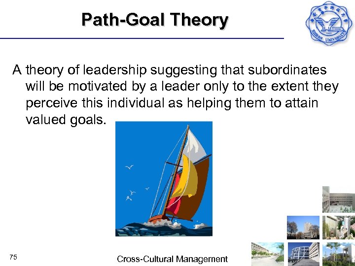 Path-Goal Theory A theory of leadership suggesting that subordinates will be motivated by a