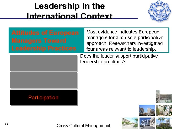 Leadership in the International Context Attitudes of European Managers Toward Leadership Practices Capacity for