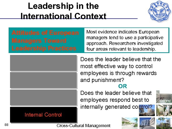 Leadership in the International Context Attitudes of European Managers Toward Leadership Practices Capacity for