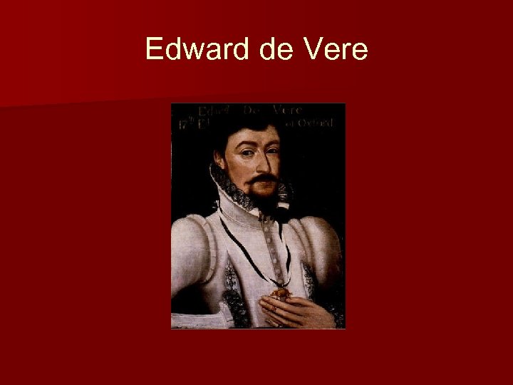 Edward de Vere 