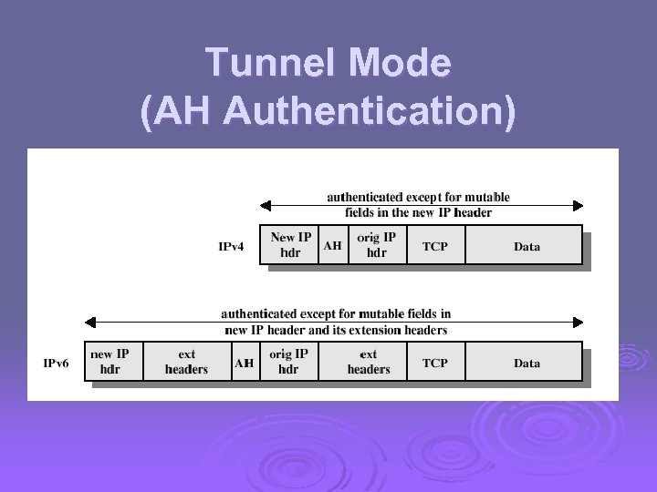 Tunnel Mode (AH Authentication) 