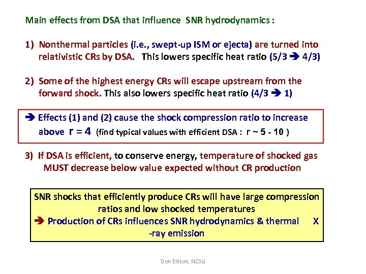 The Theory Of Supernova Remnants E Some Comments