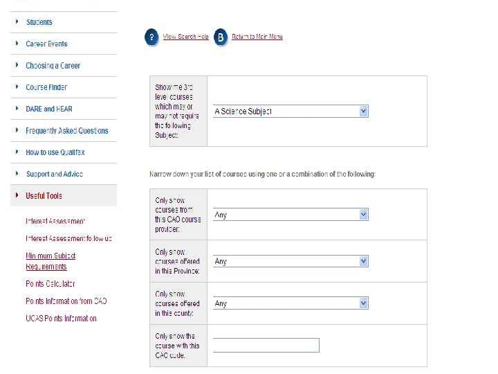 Subject Requirements • Science courses: Science Subject • Engineering: Honours Maths 