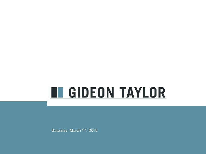 Saturday, March 17, 2018 