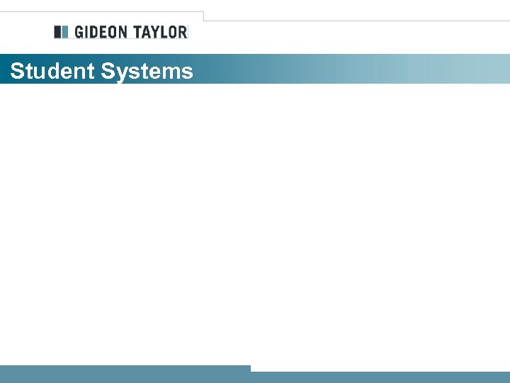 Student Systems 