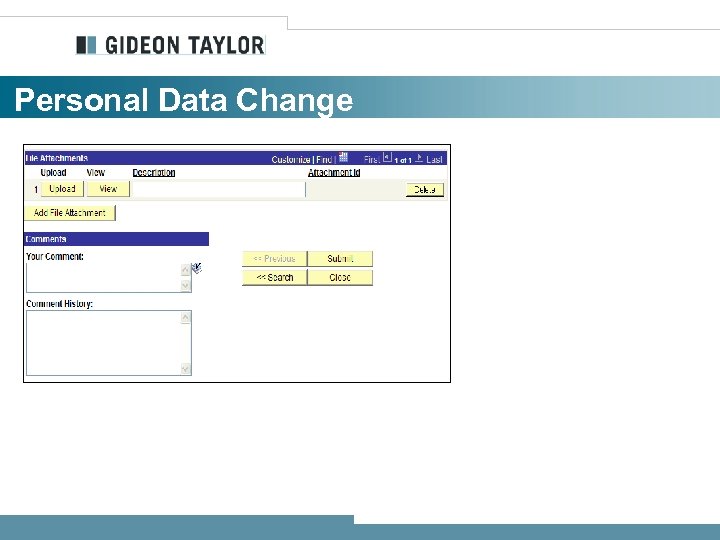 Personal Data Change 