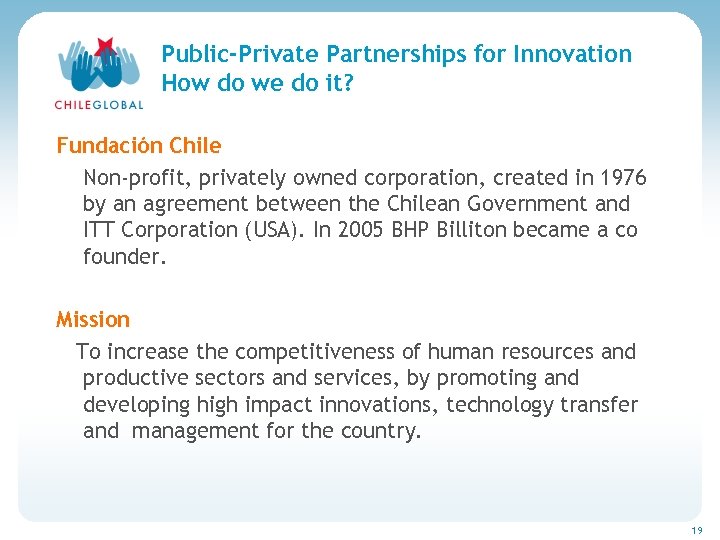 Haga clic para cambiar el estilo de títu Innovation Public-Private Partnerships for How do