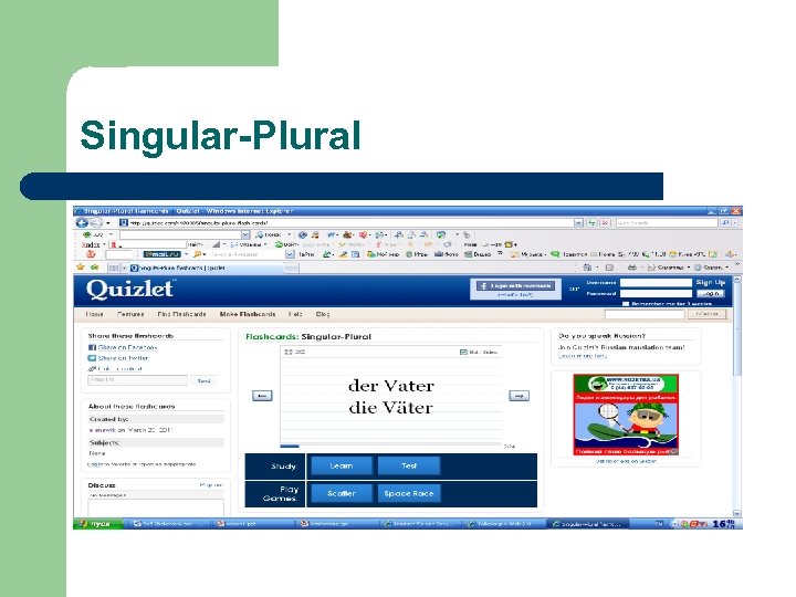 Singular-Plural 