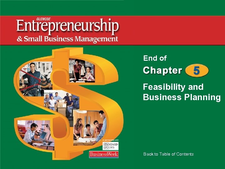 End of Feasibility and Business Planning Back to Table of Contents 