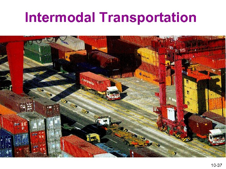 Intermodal Transportation 10 -37 