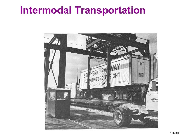 Intermodal Transportation 10 -39 