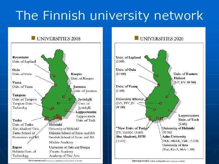 The Finnish university network 