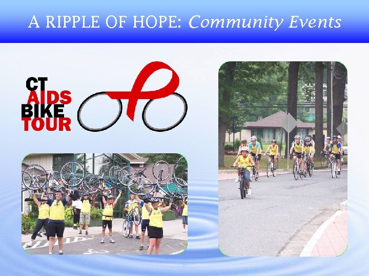 A RIPPLE OF HOPE: Community Events 