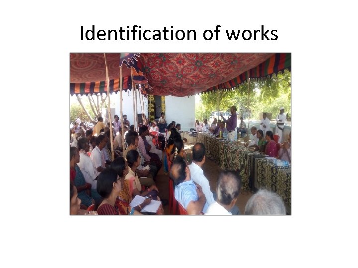 Identification of works 